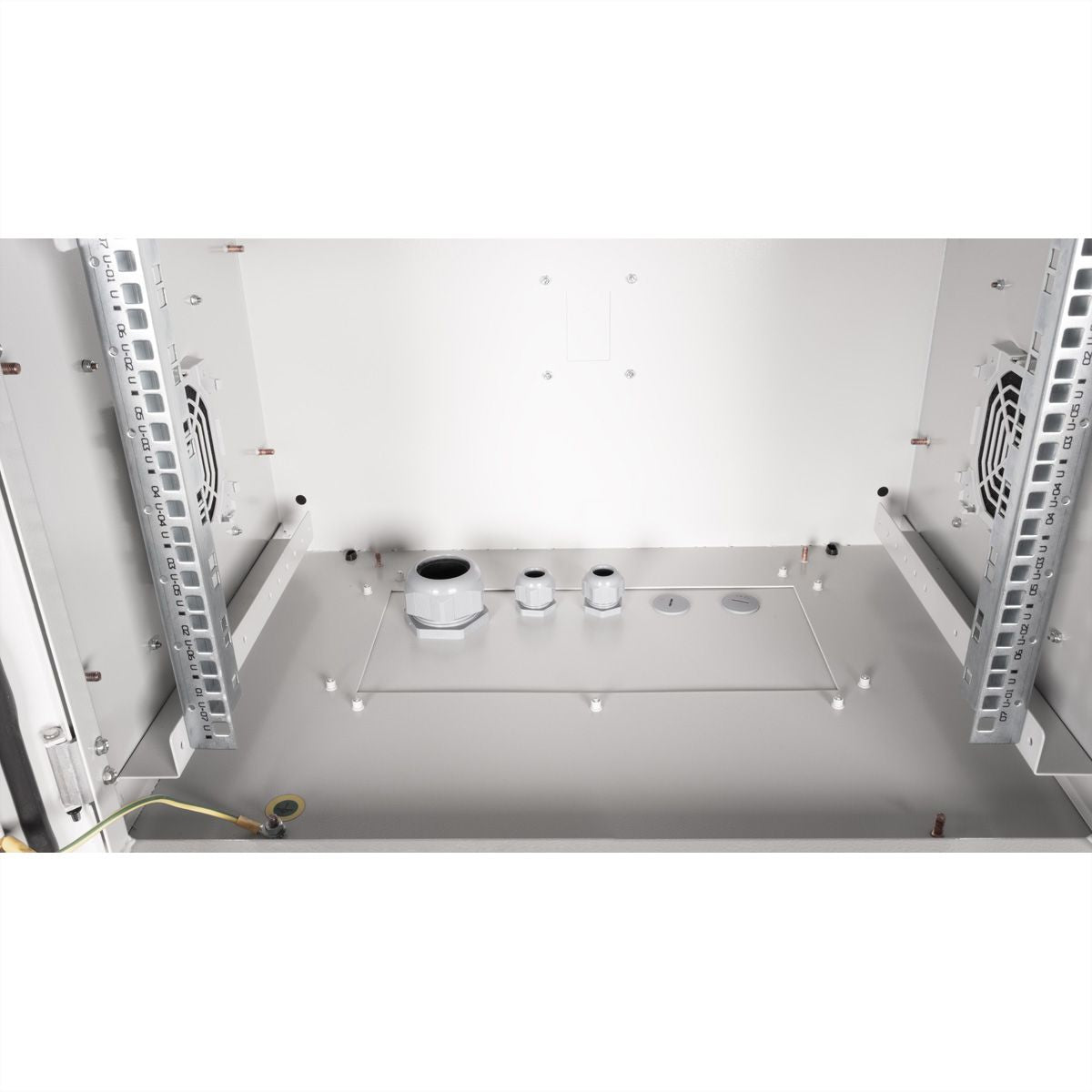 ROLINE Pro – 19" Wandverteiler 7U, IP55, abschliessbar, 600 × 450 × 490 mm, lichtgrau, Stahl