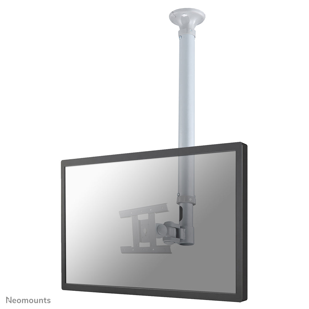 Neomounts FPMA-C100SILVER – Monitor-/TV-Deckenhalterung 10–30", Höhe 79–129 cm