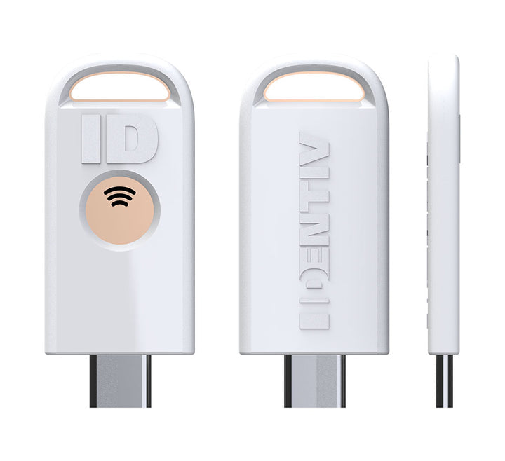 Identiv uTrust FIDO2 NFC Sicherheitsschlüssel – USB-C – Weiss