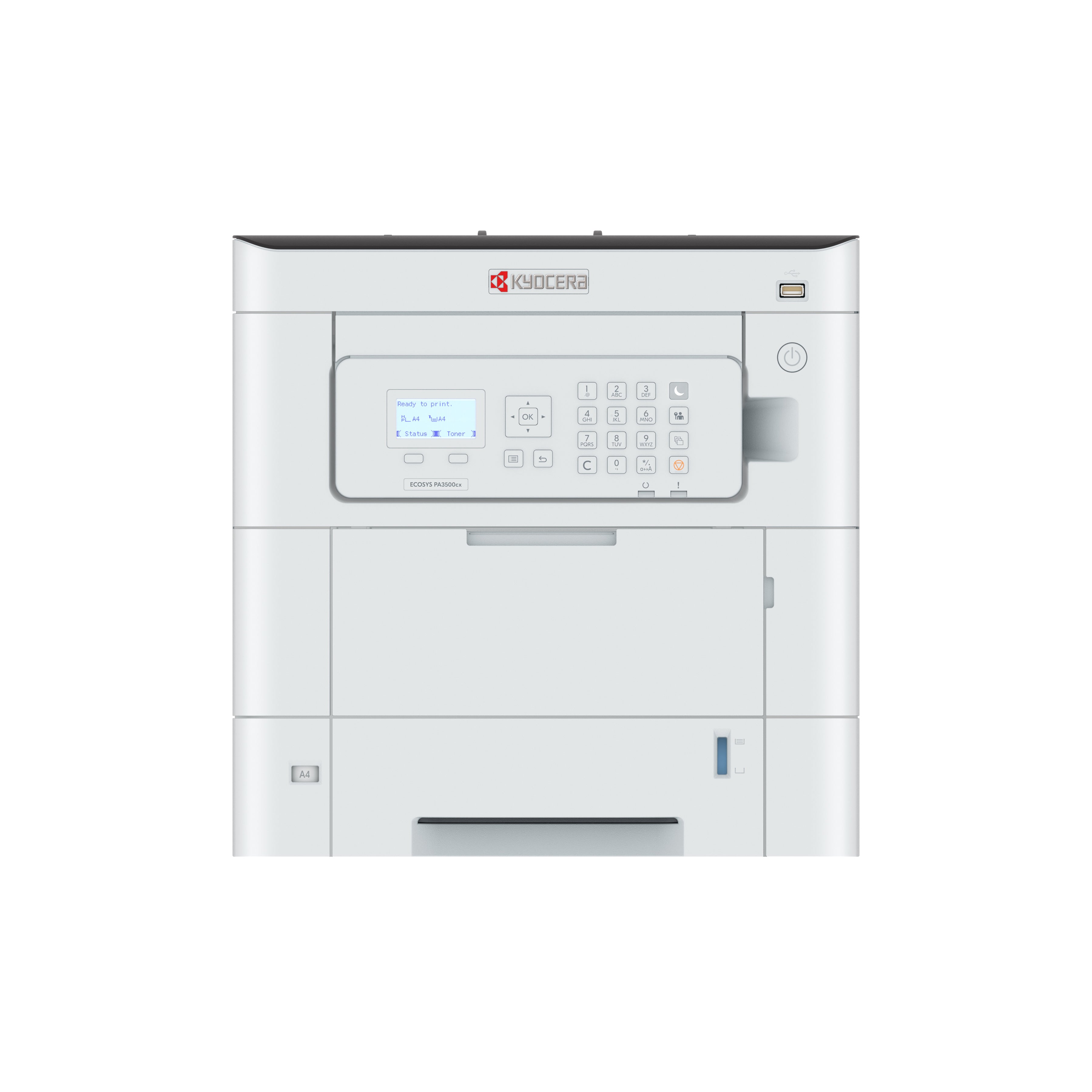 KYOCERA ECOSYS PA3500cx – A4, Farbe, Duplex, 35 S./Min., 1200 × 1200 dpi, LAN/USB, Papier: 650 Blatt