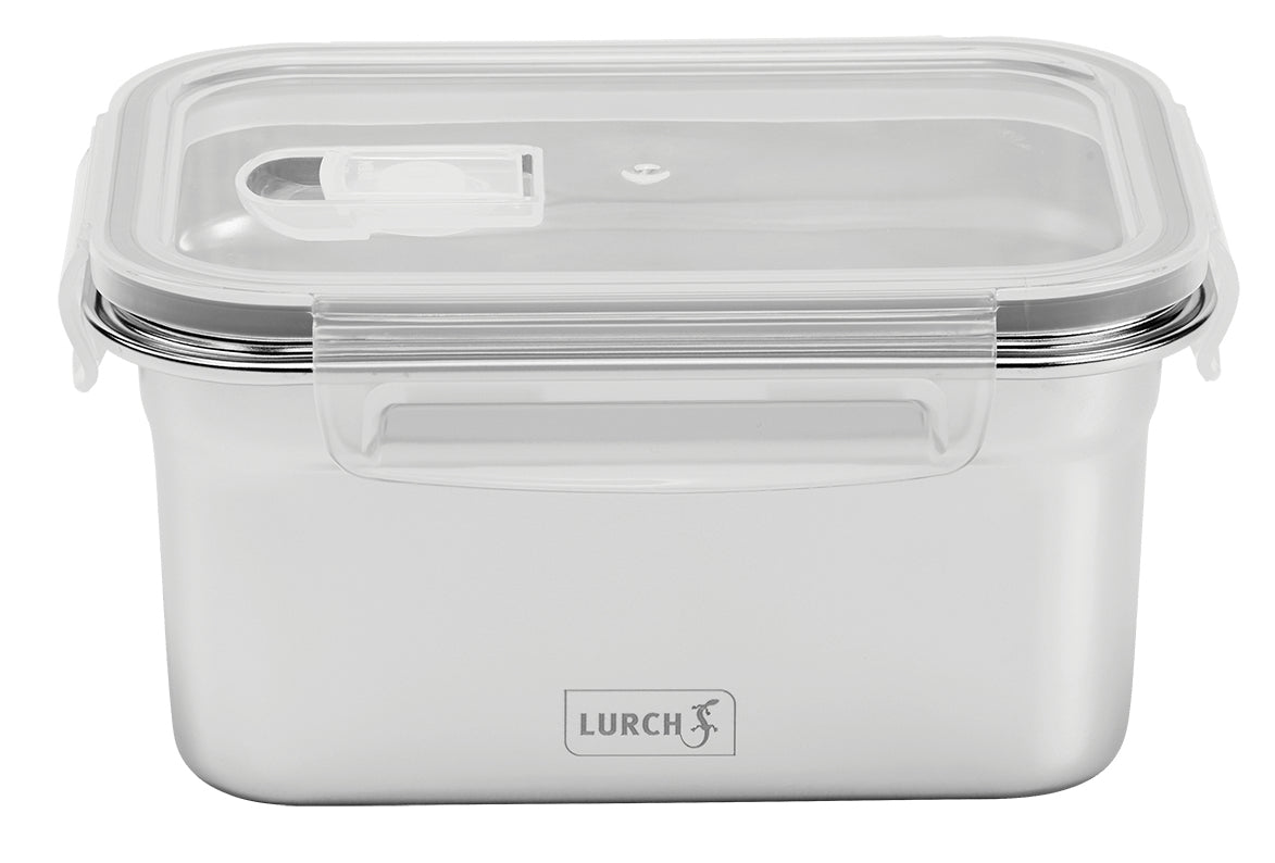 Lurch Lunchbox 1 l, 17 × 8,5 × 12 cm, Edelstahl/Kunststoff, silber