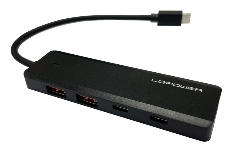 LC-Power LC-HUB-U3-4-C USB-Hub – USB-A, 4× USB-A, 1× USB-C, für universelle Geräte