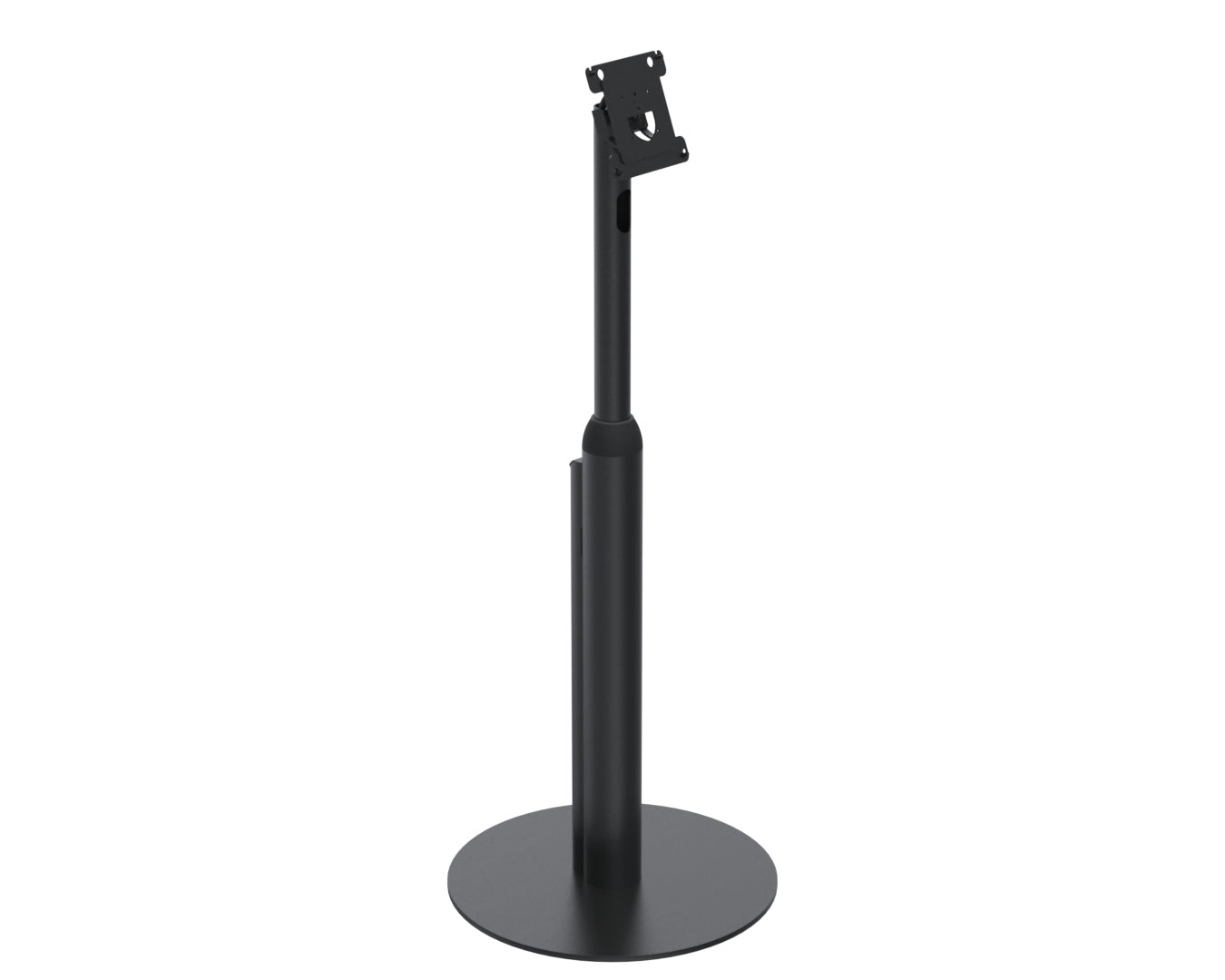 Ergonomic Solutions SpacePole – Verstellbarer Bodenständer, Weiss, für VESA 75/100