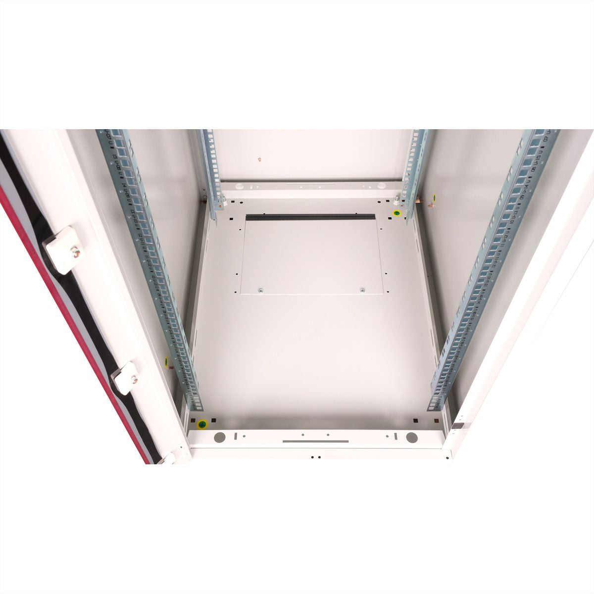 ROLINE Basic – 19" Netzwerkschrank 22U, abschliessbar, IP20, 600 × 800 × 1125 mm, lichtgrau, Stahl