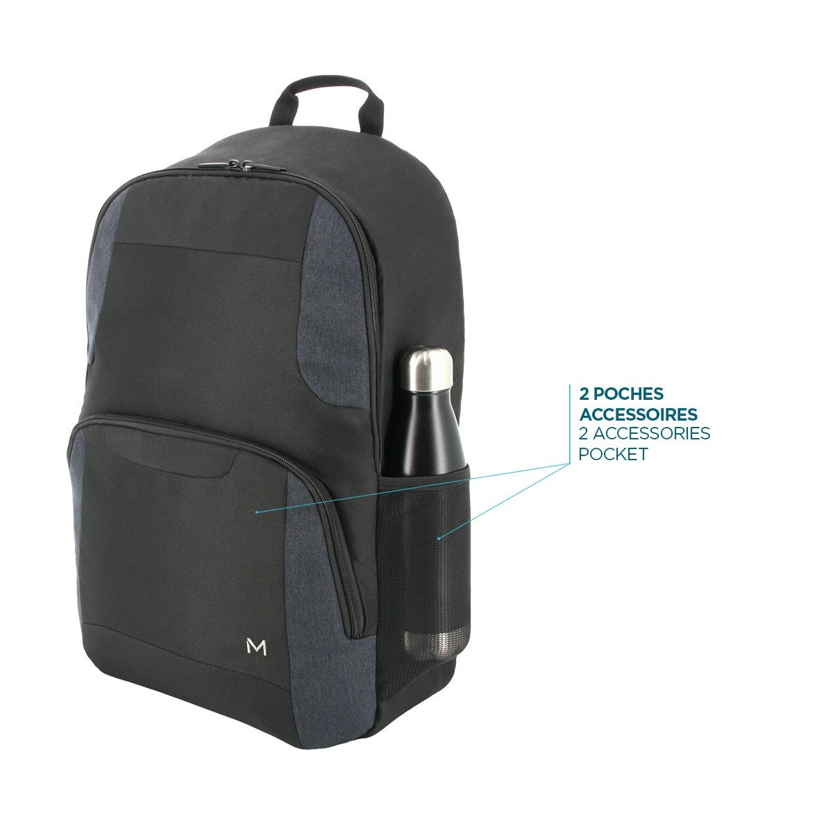 Mobilis Notebook-Rucksack bis 17" – 25 l – Navy Blue