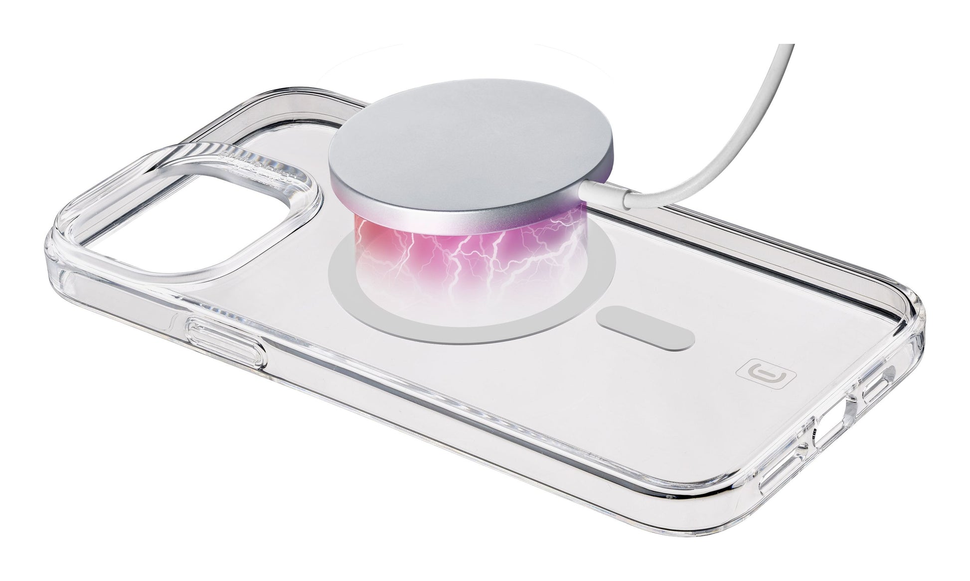 Cellularline Gloss Mag Backcover – für Apple iPhone 15, MagSafe, Kunststoff, Transparent