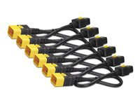 APC Netzkabel, IEC C19 auf IEC C20, verriegelbar, 0,6 m, 6 Stück