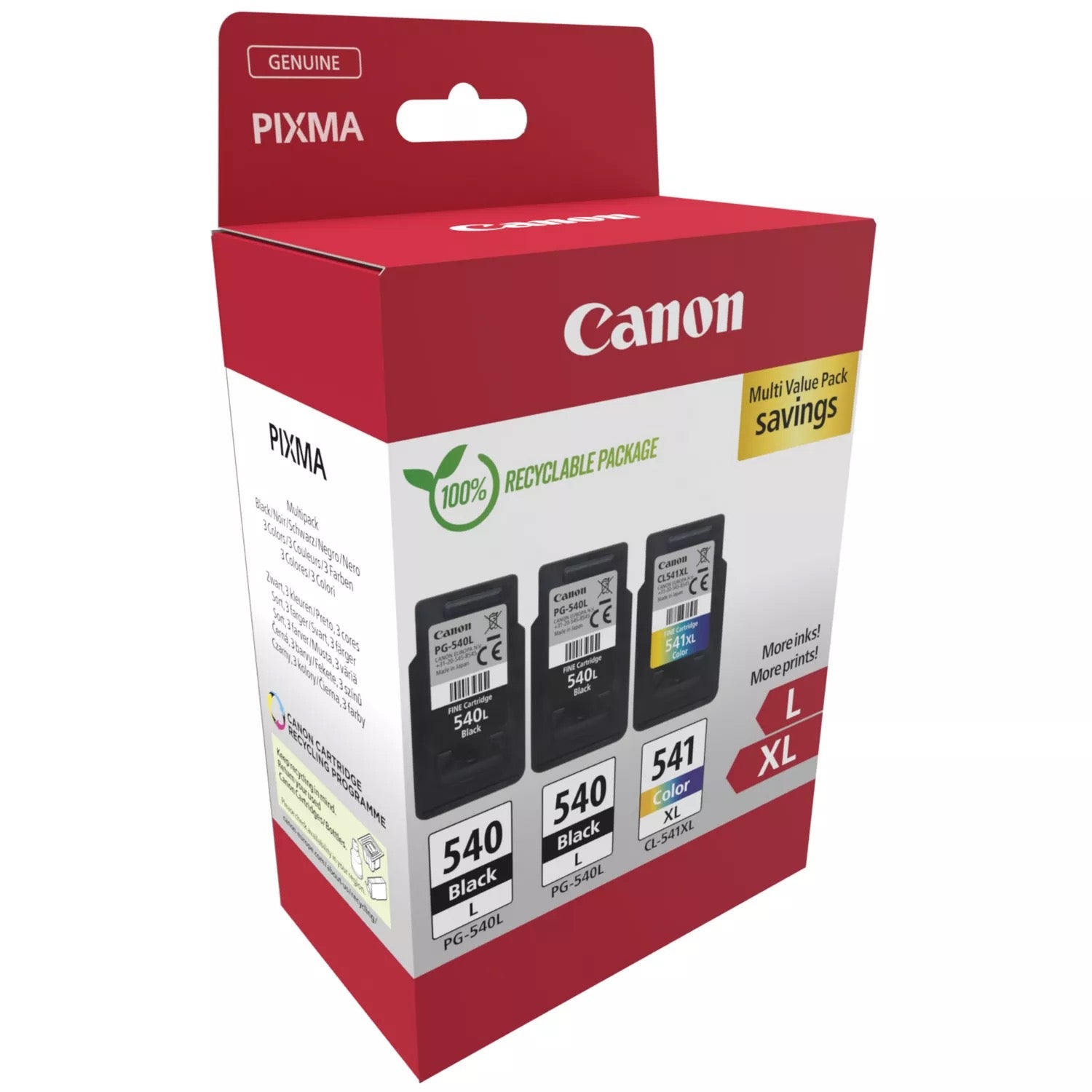 Canon PG-540L/CL-541XL Original – Canon Kompatibel