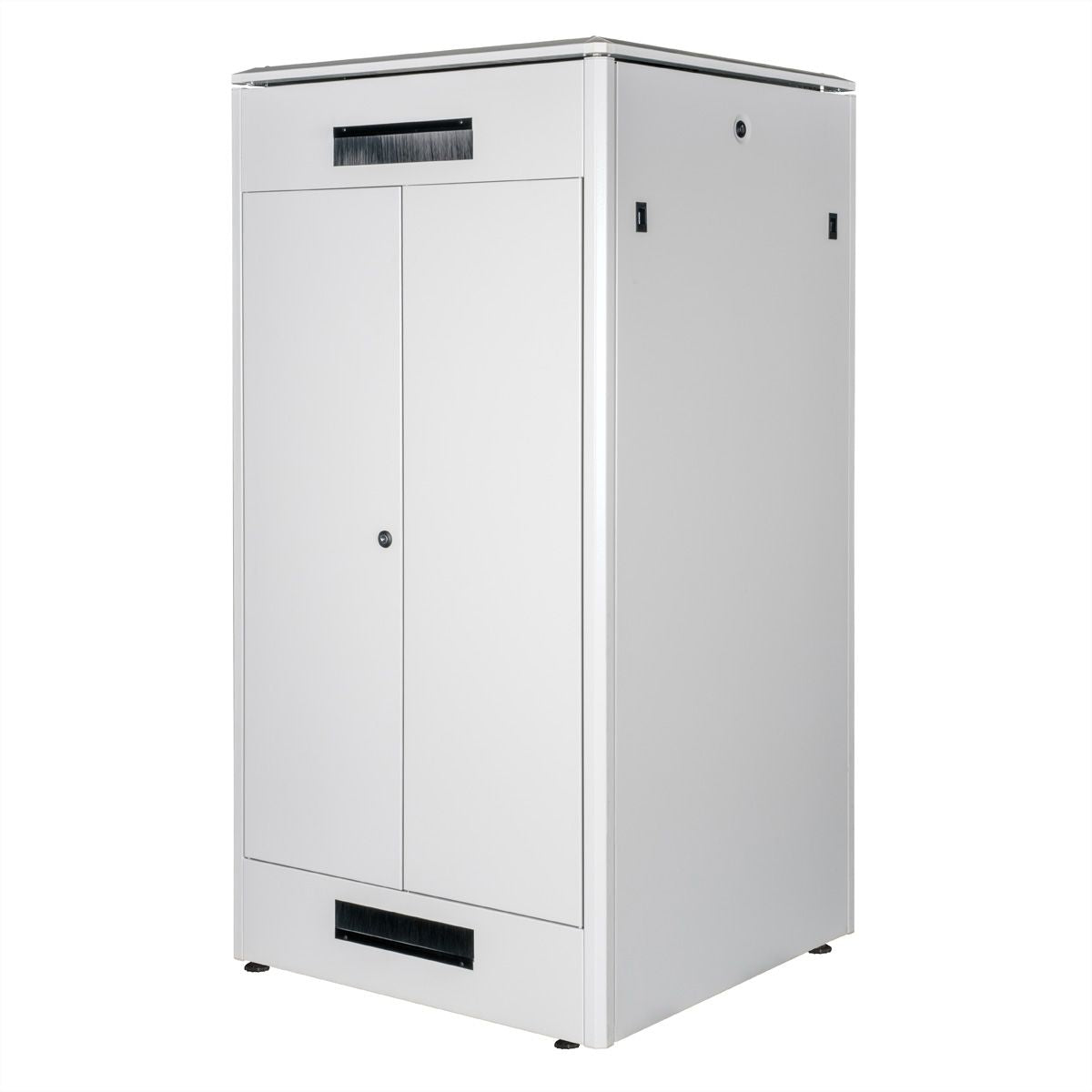 ROLINE Pro – 19" Netzwerkschrank 32U, IP20, abschliessbar, 800 × 800 × 1609 mm, lichtgrau, Stahl