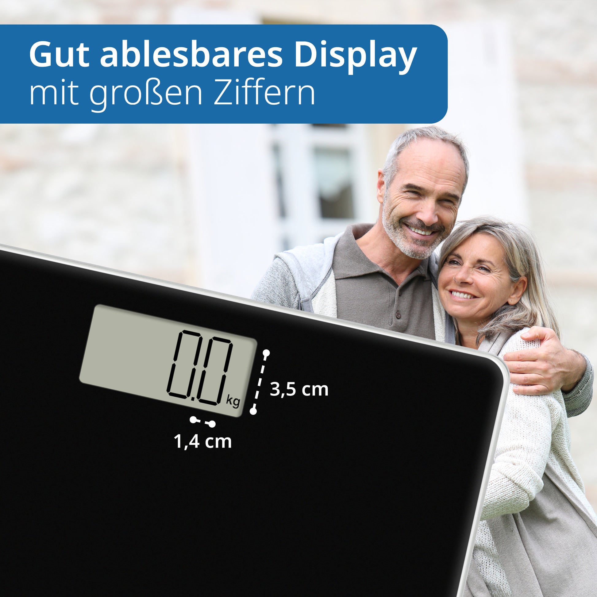 ADE Digitale Personenwaage Amina – Glas – 180 kg