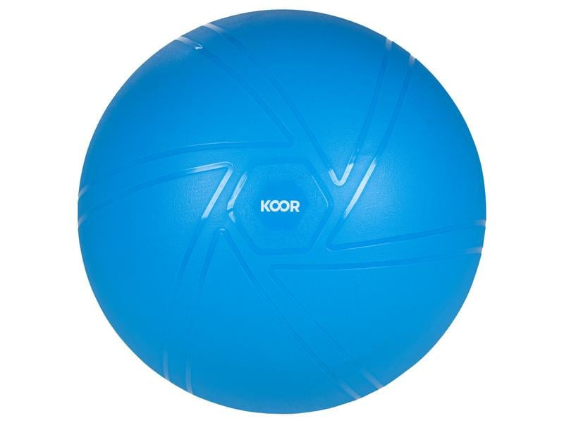 KOOR Sitzball – PVC – Blau, Ø 55 cm, bis 500 kg