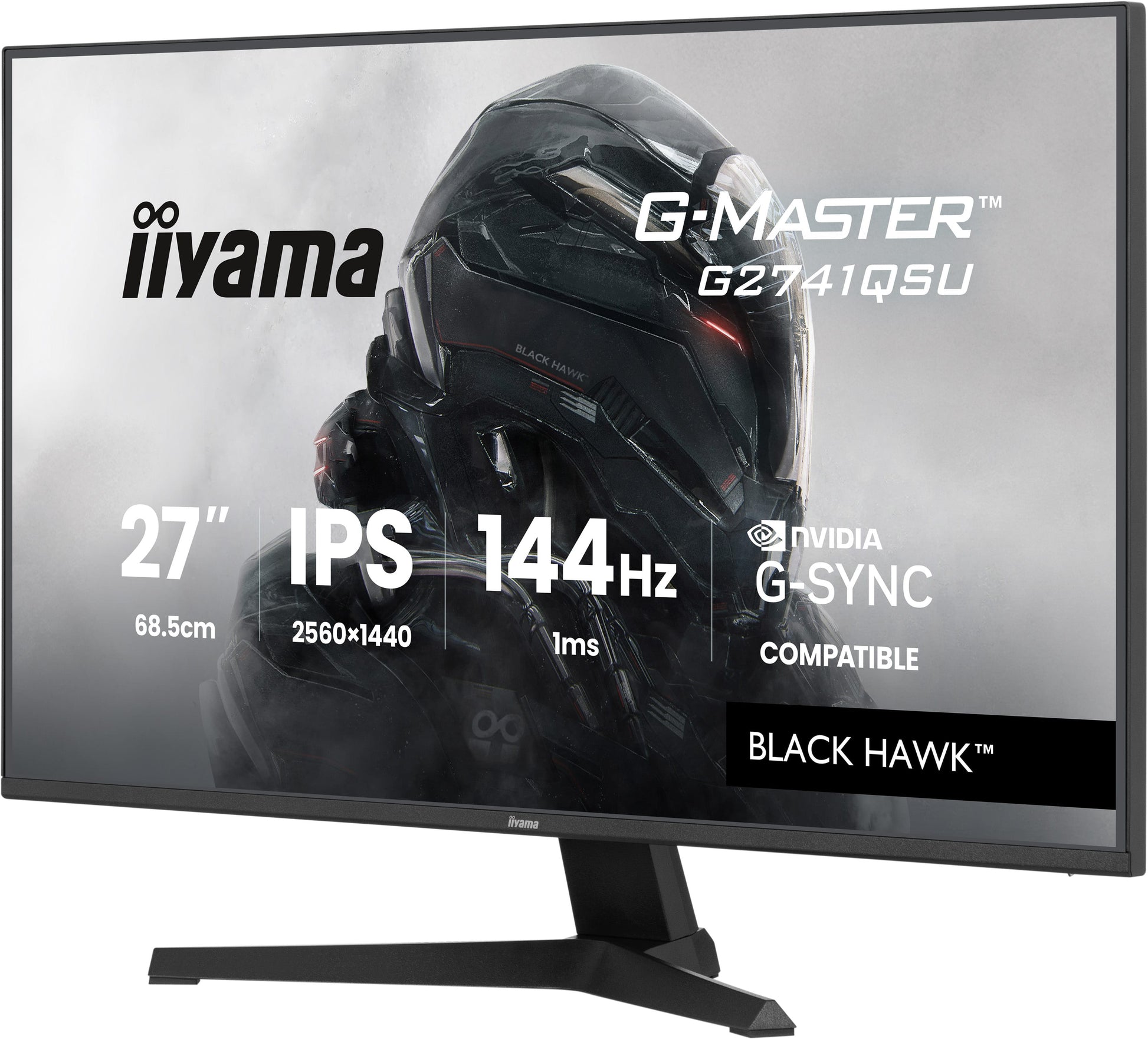 iiyama G2741QSU-B1 – Monitor, 27" 2560 × 1440 (WQHD), IPS, 144 Hz