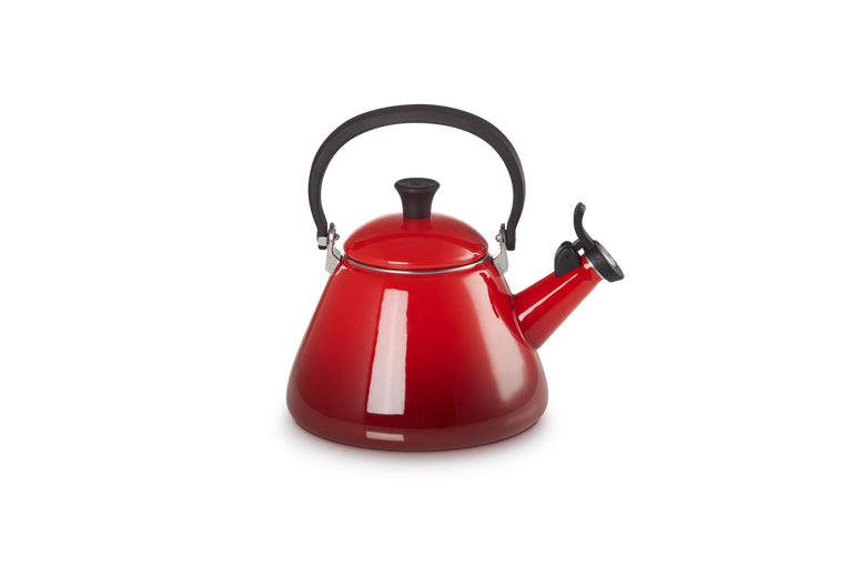 Le Creuset Kone Wasserkocher – 1,6 l, Karbonstahl, Rot
