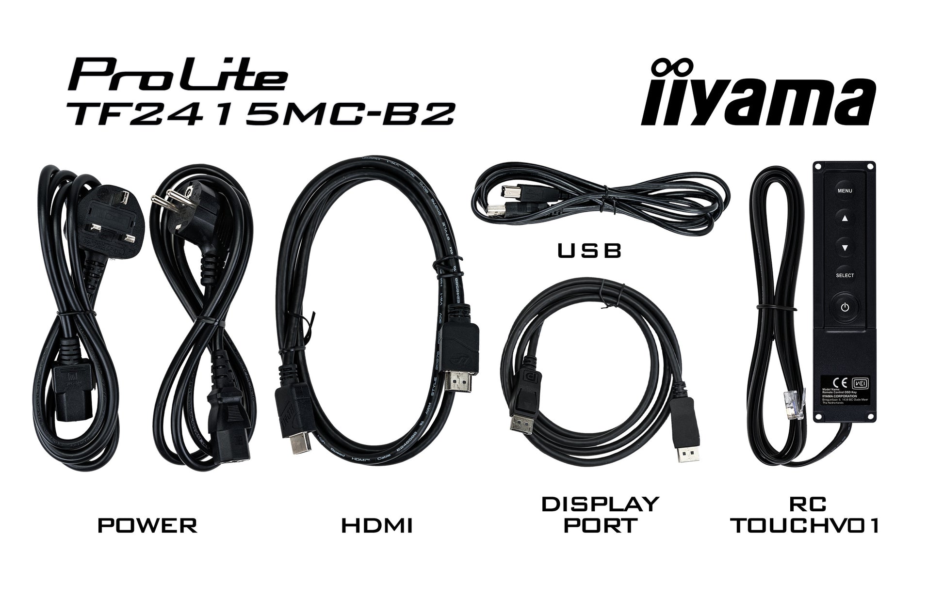 iiyama PROLITE Open Frame PCAP – Monitor, Touch (10-Punkt), Antifingerprint-Beschichtung, Bezelfreies Frontglas