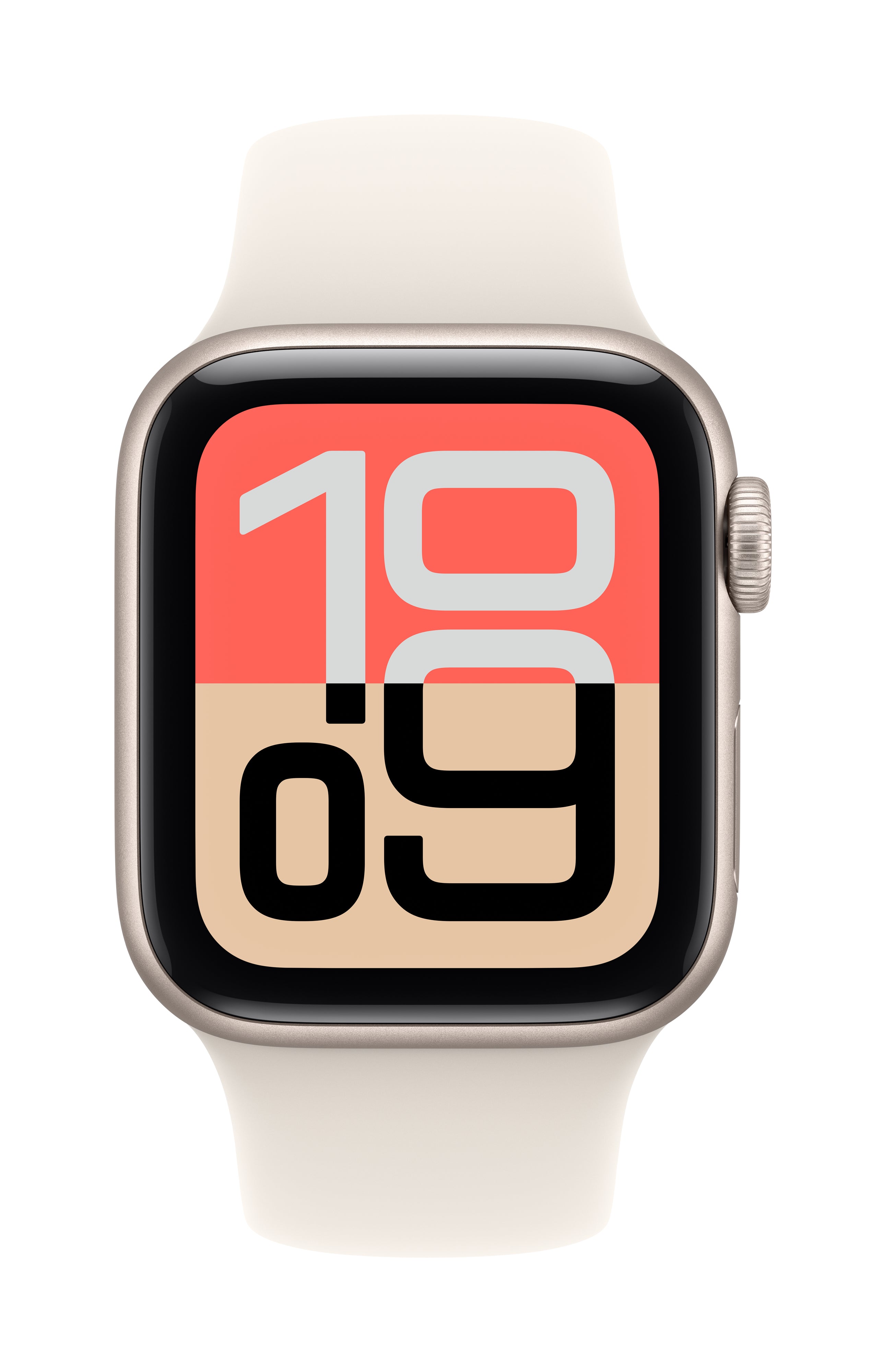 Apple Starlight Sport Band – Armband – für Apple Watch 40 mm, Starlight, S/M, Polymer