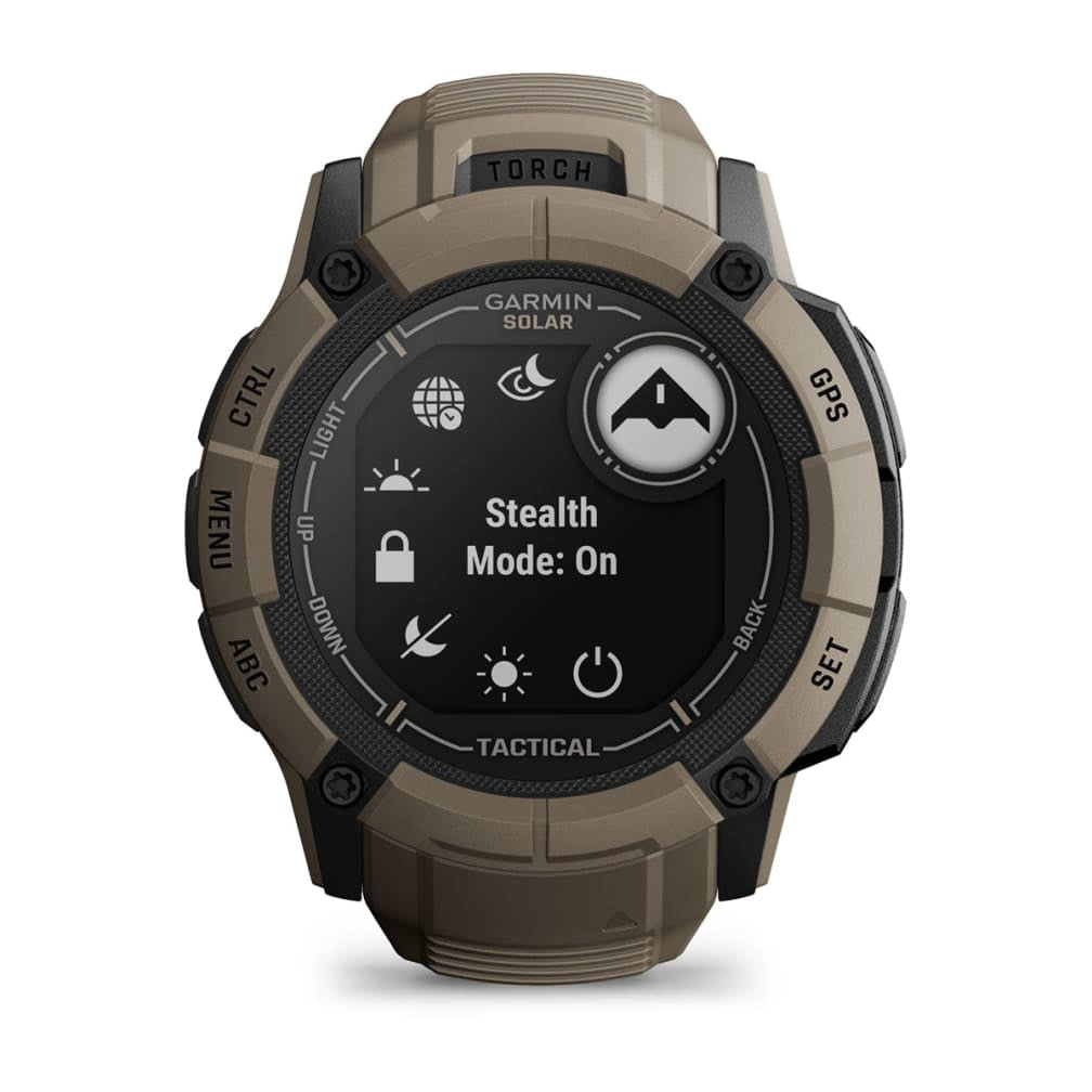 Garmin Instinct 2X Solar Tactical Edition – Smartwatch – 50 mm, 1,1", GPS, MIP, Power Glass, 100 m, Coyote Tan