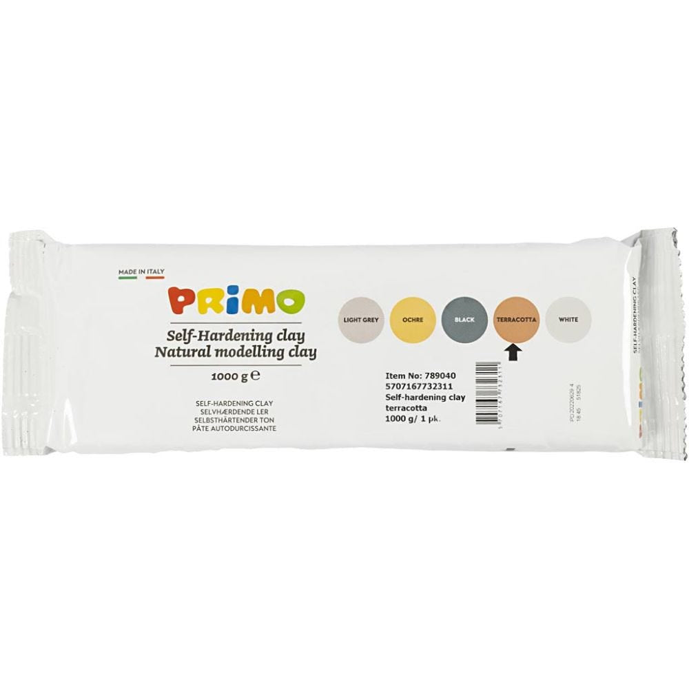 Creativ Company Modellierton, Terrakotta, Selbsthärtend, 1,0 kg