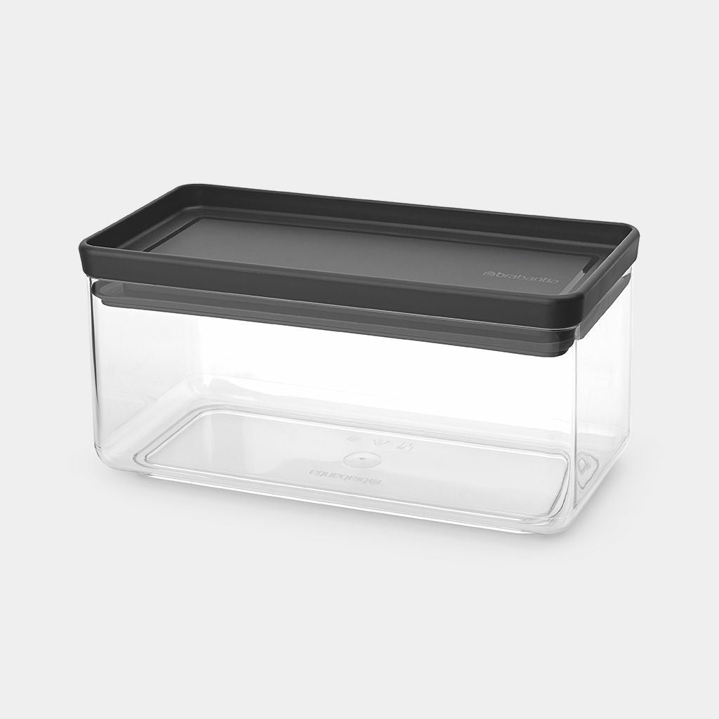 Brabantia Tasty+ – Vorratsdose 1,5 l, 22,1 × 11,1 × 10,6 cm, Kunststoff, Transparent