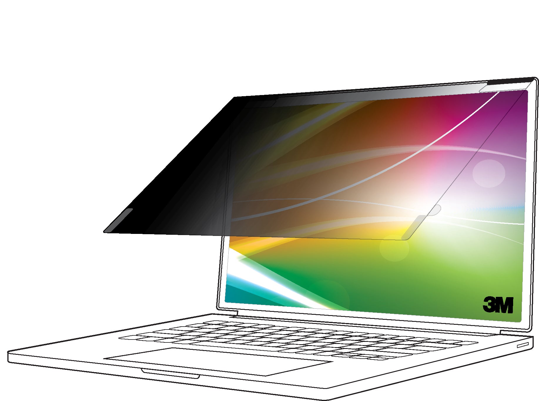 3M Displayschutz für Dell XPS 16 (16:10)