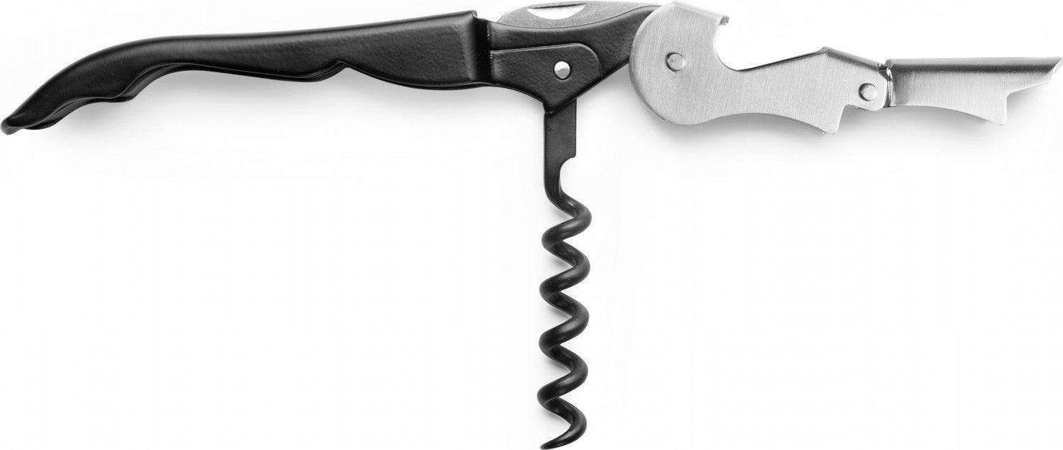 Ibili Korkenzieher – 12 cm, Edelstahl, Schwarz