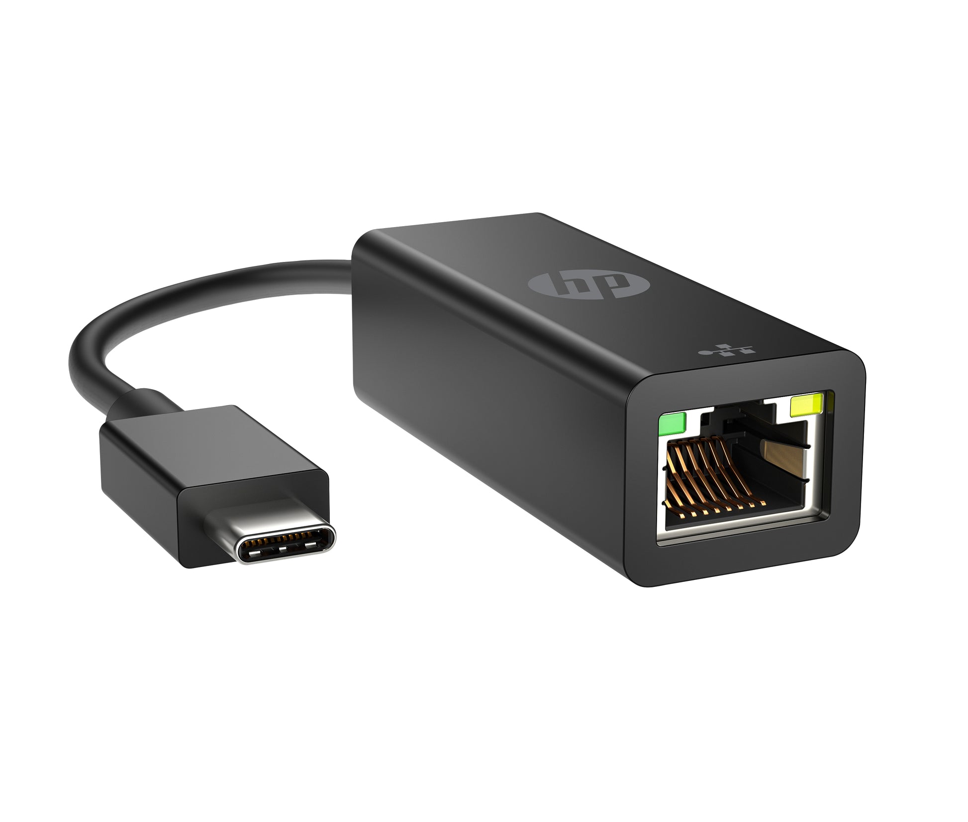 HP G2 Netzwerkadapter USB-C zu RJ-45 – 1× RJ-45, 0,1 m, für Windows 10/11 – Schwarz