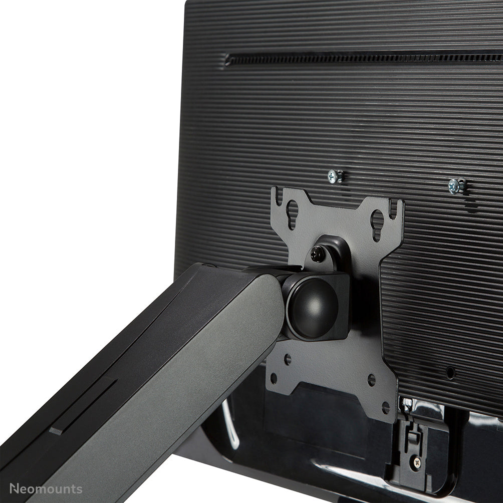 Neomounts FPMA D885BLACK – Tischhalterung, bis 32", VESA 75 × 75 mm, 10 kg, neigbar, schwarz