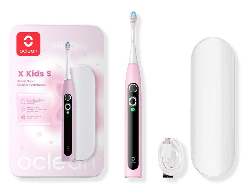 Oclean Schallzahnbürste X Kids – 5 Putzmodi, IPX7 – Pink