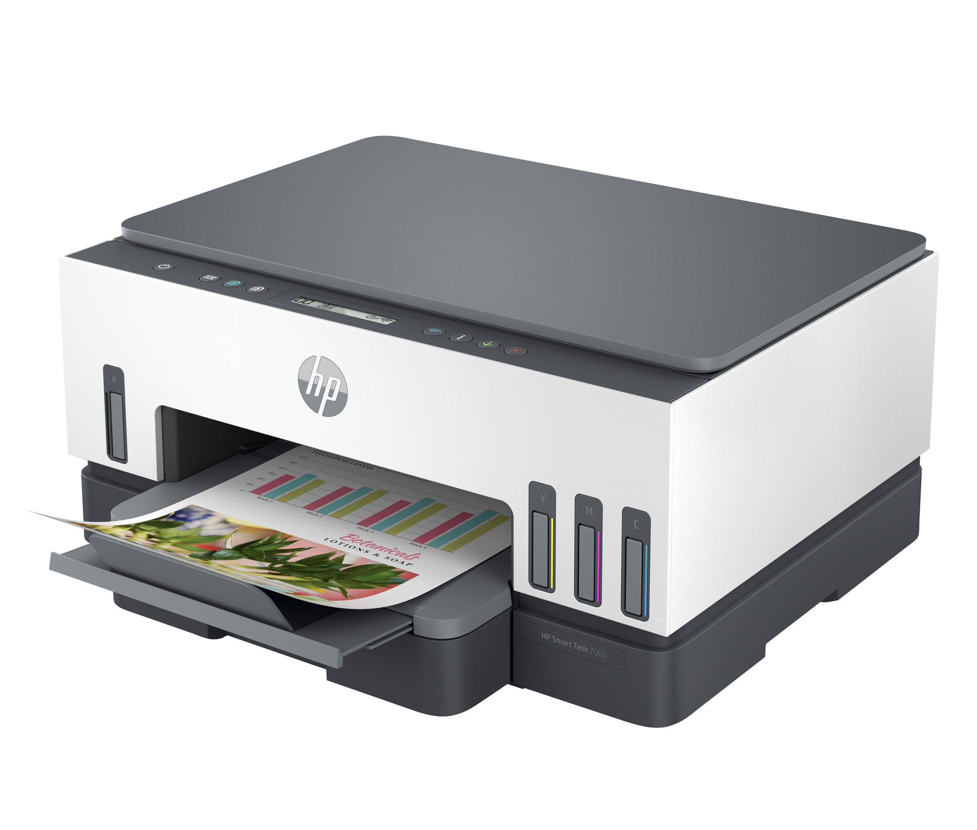 HP Smart Tank 7008 – Farbtintenstrahl-Multifunktionsdrucker, A4, 3-in-1, Duplex, WLAN, AirPrint, Mopria
