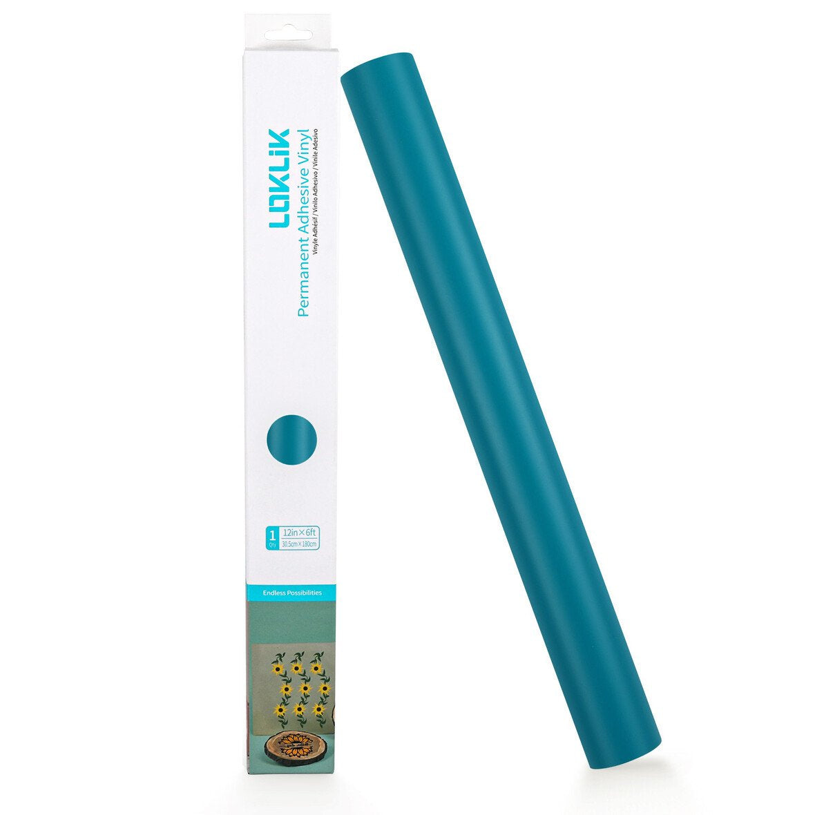 LOKLiK Vinylfolie matt Türkis – 30,5 × 180 cm – 1 Rolle