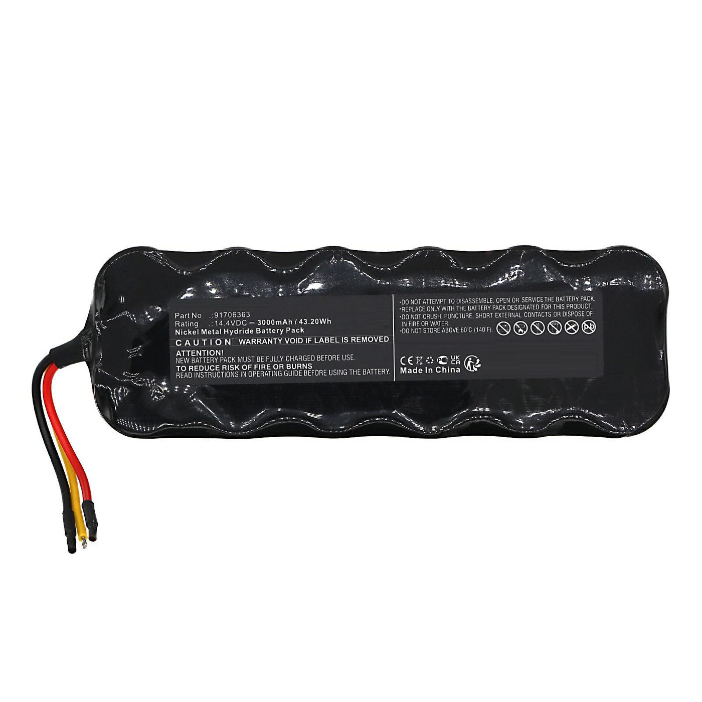 CoreParts Akku 14,4 V 3000 mAh 43,20 Wh – für Vileda Staubsauger