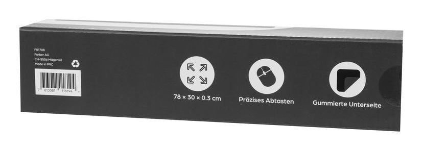 ONIT Mausmatte Pro – Mauspad – 780 × 300 × 3 mm, Textil, Schwarz