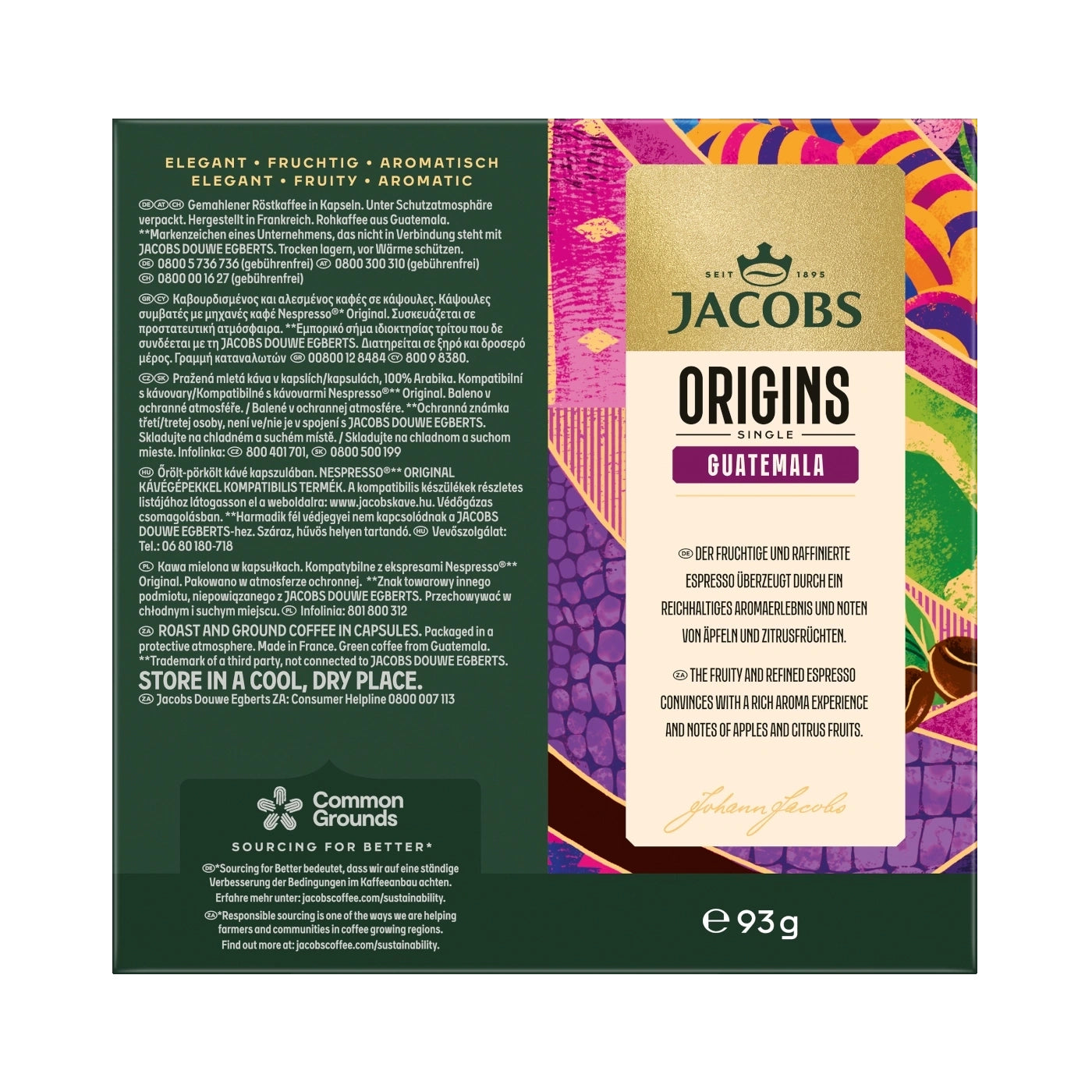 Jacobs NKK Single Origins Guatemala – Kapseln für Nespresso – Espresso, 18 Kapseln