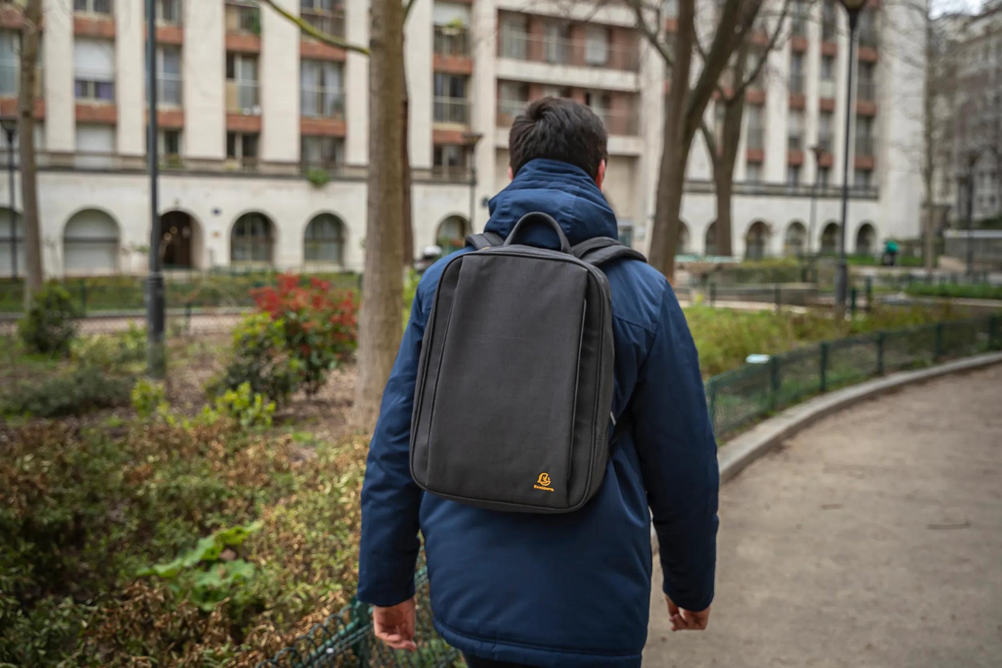 Exacompta City-Rucksack Exactive Smart – wasserabweisend, rPET-Polyester – Schwarz, 320 × 410 × 150 mm