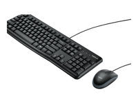 Logitech MK120 – Tastatur, kabelgebunden, spritzwassergeschützt, Schwarz