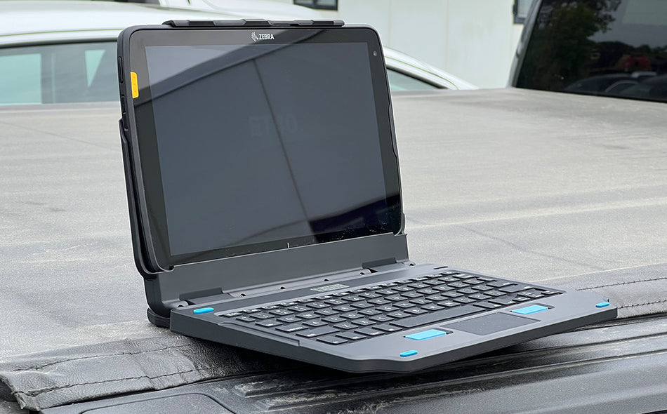 Gamber-Johnson Docking-Tastatur – Andocken (Pogo Pin) – Touchpad – QWERTZ (DE) – für Zebra ET40/45 10"