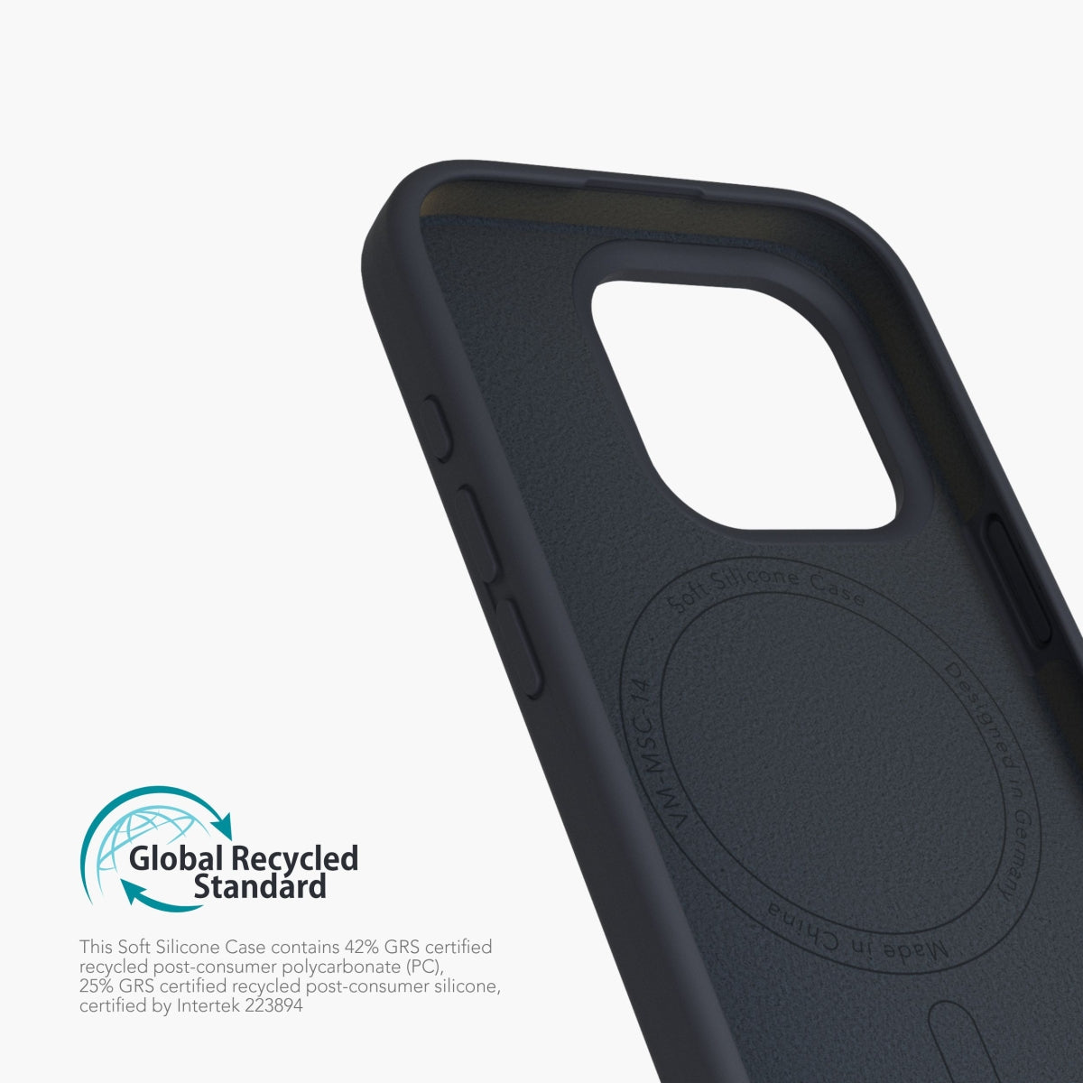 Vonmählen Backcover – für Apple iPhone 16 Pro, MagSafe, Silikon, Navy