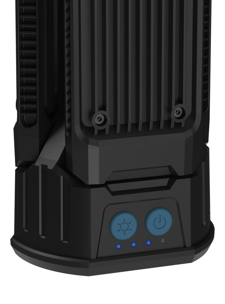 Ansmann Arbeitsleuchte Triohead 7000R – 7000 lm, Akku 4000 mAh, 66 W, IPX4, dimmbar – Schwarz