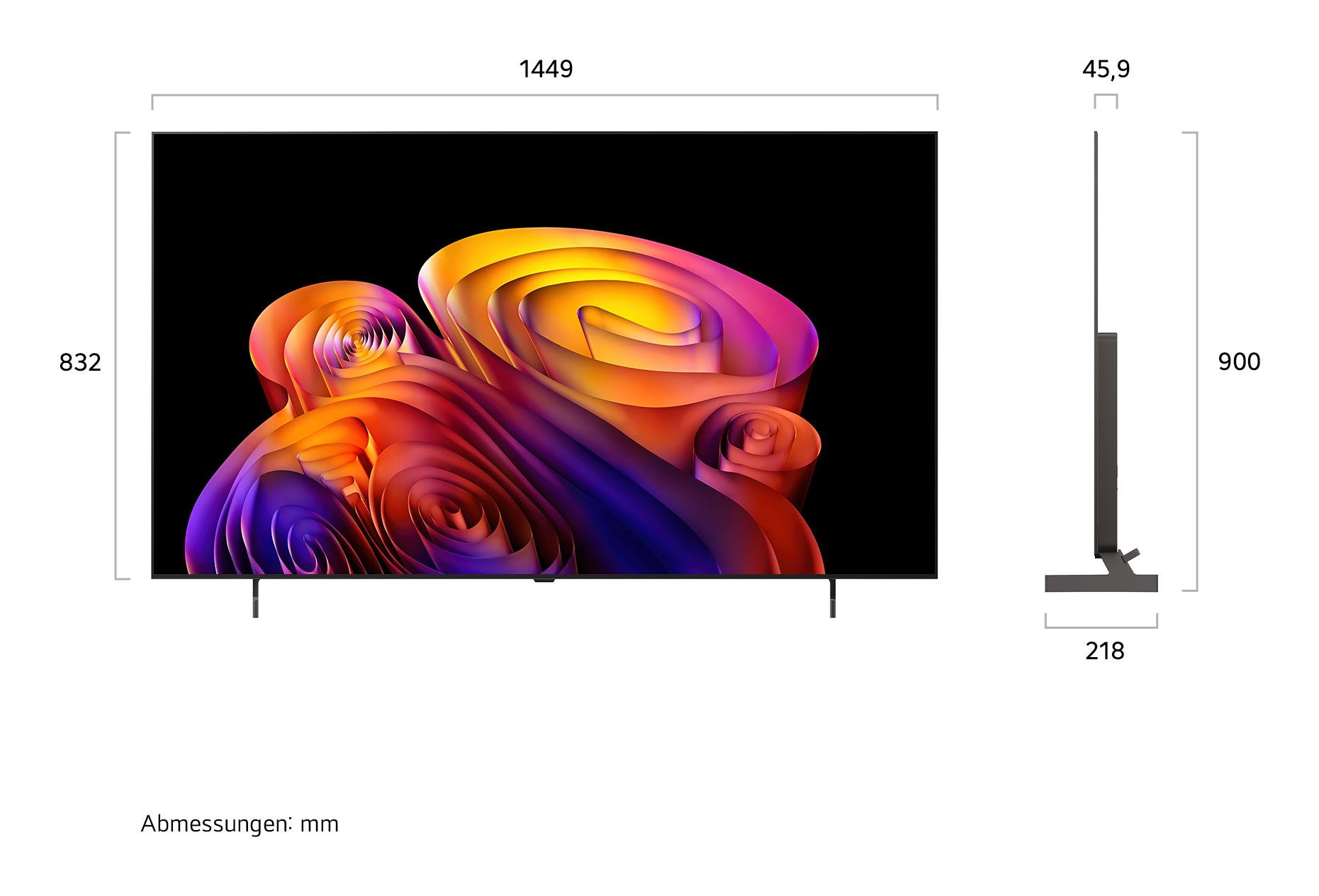 LG 65B68LA – 65" TV – 4K UHD – OLED – webOS 26 – 120 Hz – Dolby Vision, HDR10, HLG
