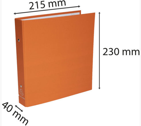 Exacompta Ringbuch – 2-Ring – für 220 × 170 mm – Rückenbreite 4 cm – mehrfarbig