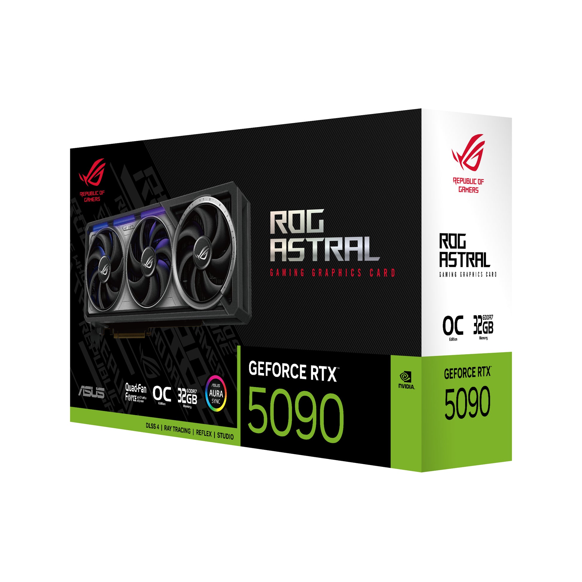 ASUS ROG-ASTRAL-RTX5090-O32G-GAMING – PCIe Grafikkarte – 3×DisplayPort 2.1b, 2×HDMI 2.1b, PCIe 5.0, 1×16-Pin
