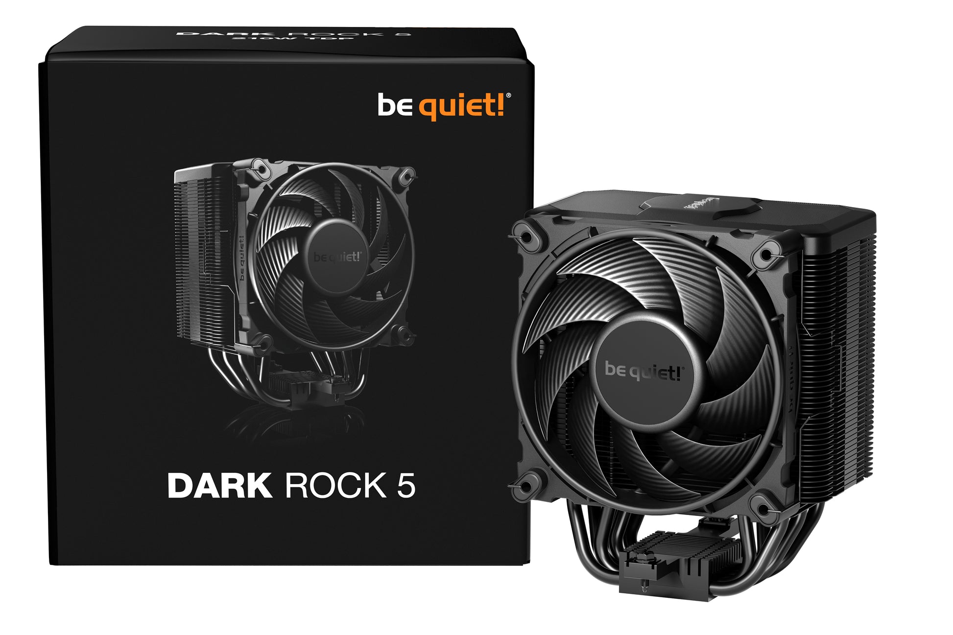 be quiet! be quiet DARK ROCK 5 – CPU-Kühler – für AM5/AM4, 120 mm, 2100 U/min, 93,5 m³/h, schwarz