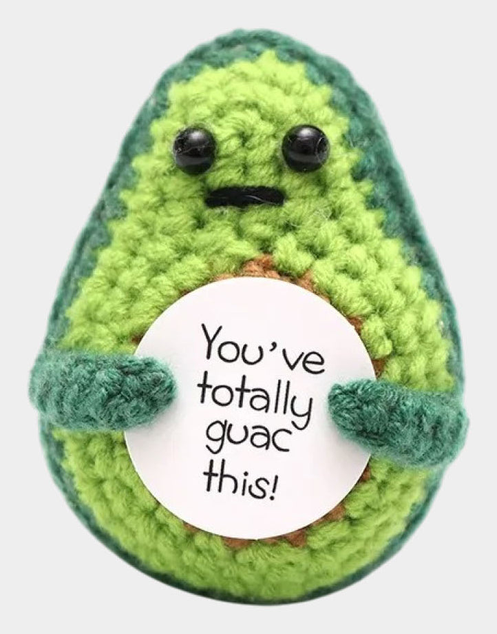 I am Creative Plüschtier Positive Avocado – 7,5 cm – grün