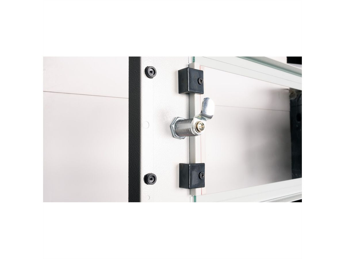 ROLINE Basic Plus – 19" Wandverteiler 4U, IP20, abschliessbar, 600 × 450 × 290 mm, lichtgrau, Stahl