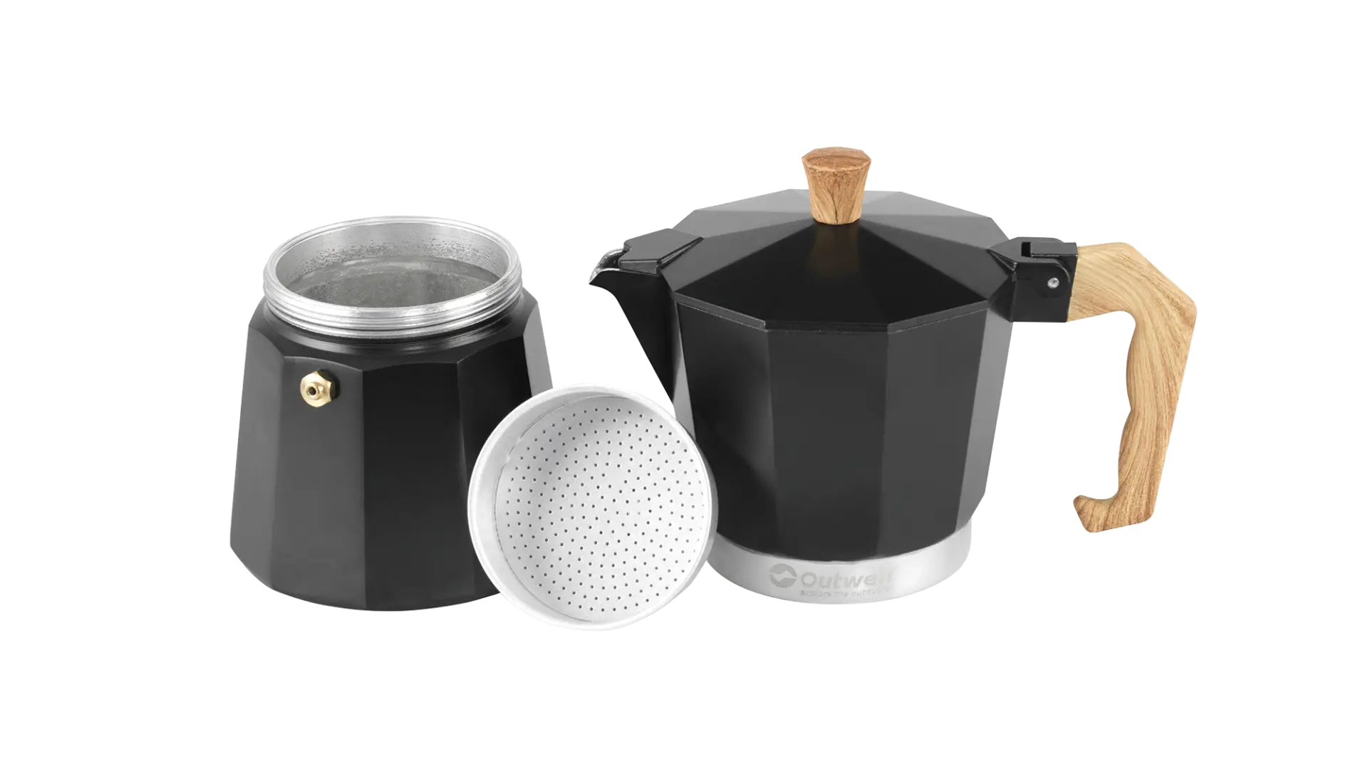 Outwell Brew Espresso Maker L Espressomaschine (Siebträger) – 0,3 l, schwarz, 10,0 × 19,0 × 16,0 cm