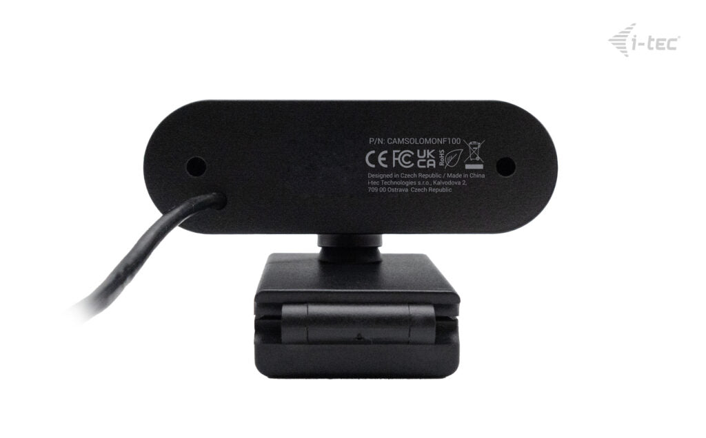 i-tec SOLOMON 100 Webcam – Full HD 1080p, 30 fps, USB – Schwarz