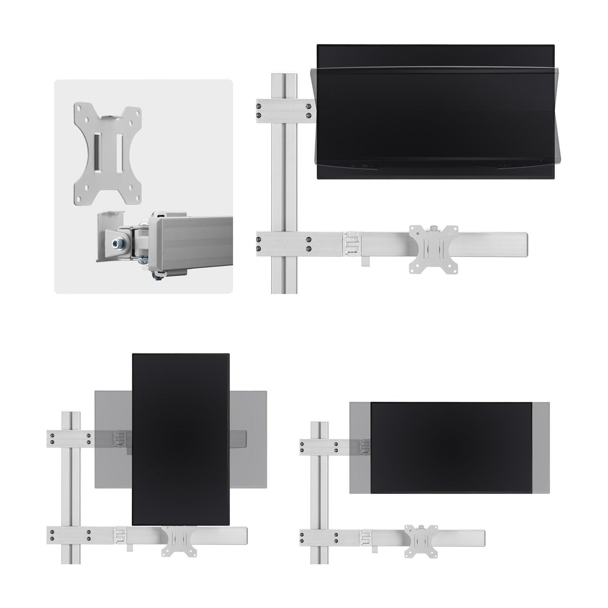 StarTech.com 6-MONITOR-ARM-A – Monitorarm Tischhalterung – 17–32" – VESA 75×75/100×100 mm