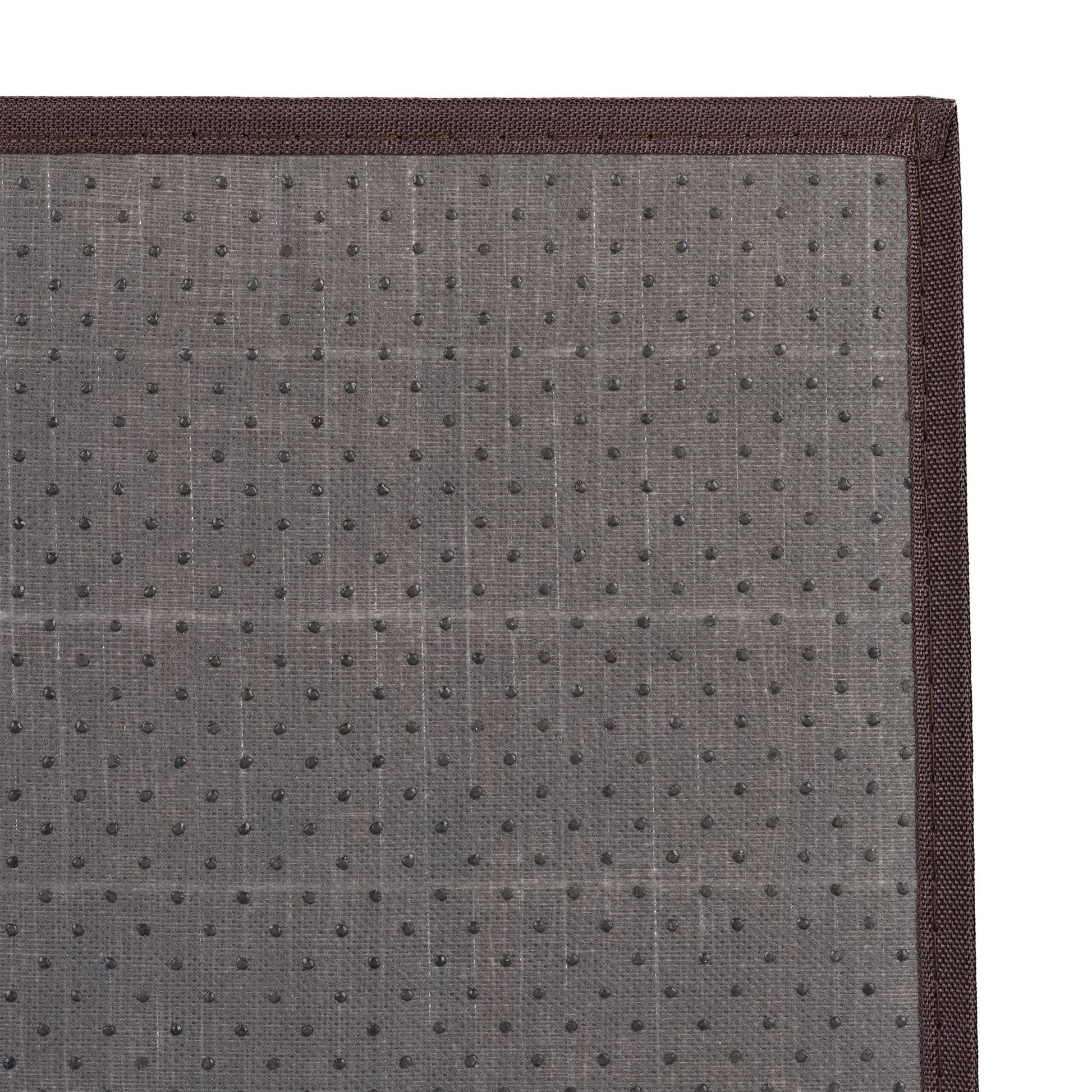 Relaxdays Tischset – Bambus/Polyester, Schwarz, 45 × 30 cm – 4er-Set