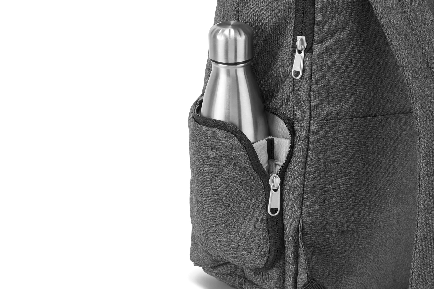 Hotbox Shuttle – Notebook-Rucksack – für 15"-Notebook, Polyester, Grau, aus recyceltem Material
