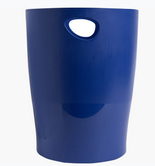 Exacompta Papierkorb Ecobin BeeBlue – 15 l – Kunststoff (PP), rund – marineblau