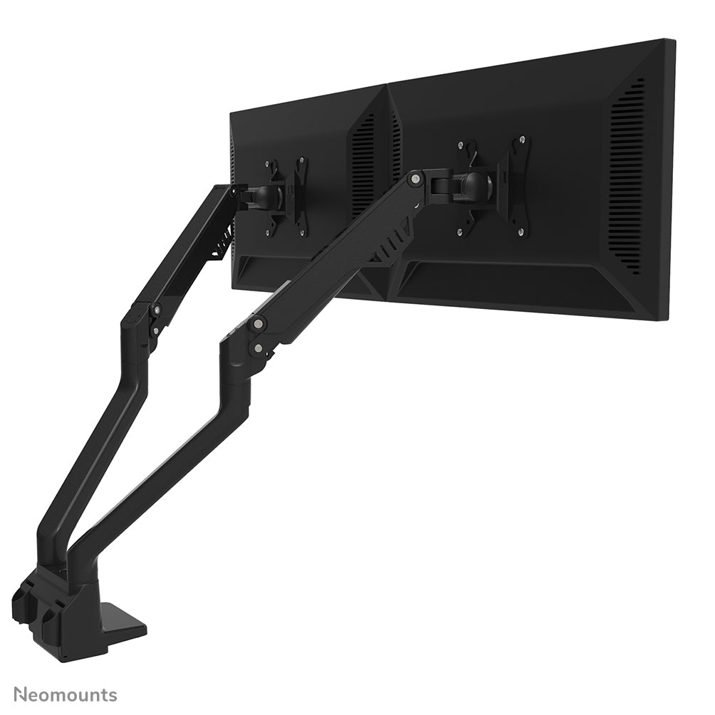 Neomounts Monitorarm, Tischklemme, Tischdurchführung, bis 32", höhenverstellbar, Gasfeder, schwarz